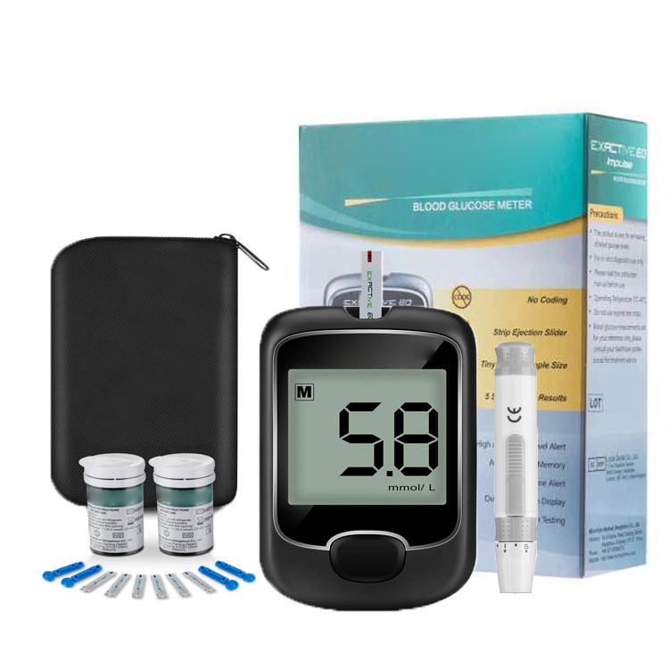 Non invasive Codefree glucometer test strips smart glucometer machine
