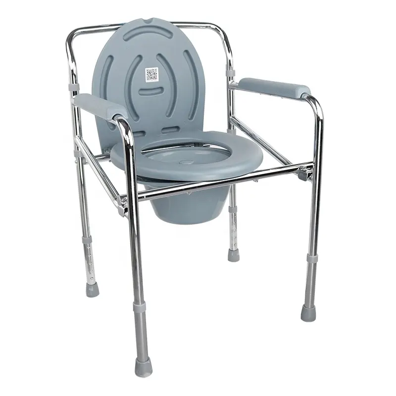 Height shower  Adjustable toilet chair with arm rest